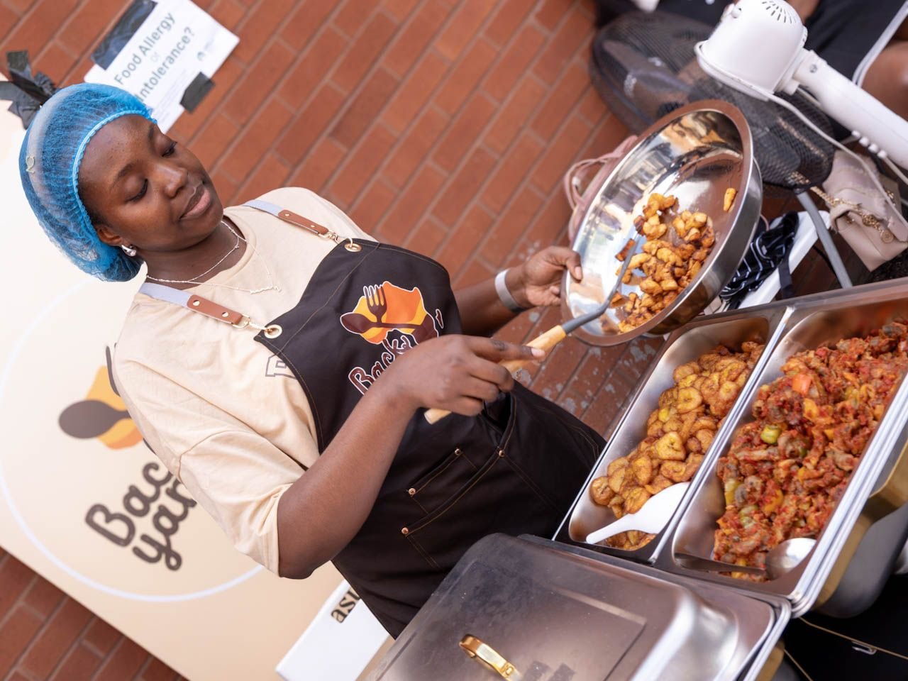 Plantain being prepared at Dodo Festival